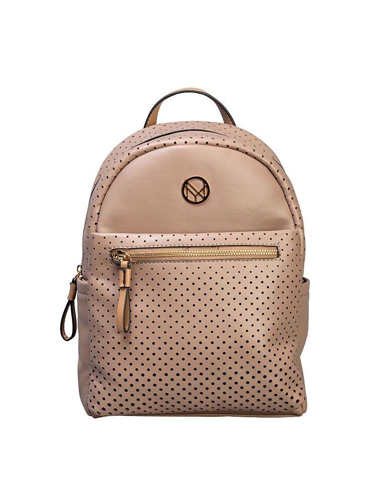 NYPD - Beige ryggsäck i skinnimitation