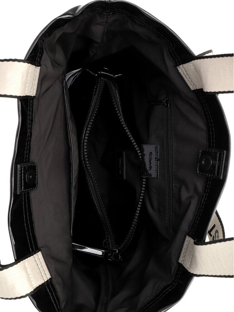 Tamaris bags - Anica - Svart 2 in 1 tote i lack