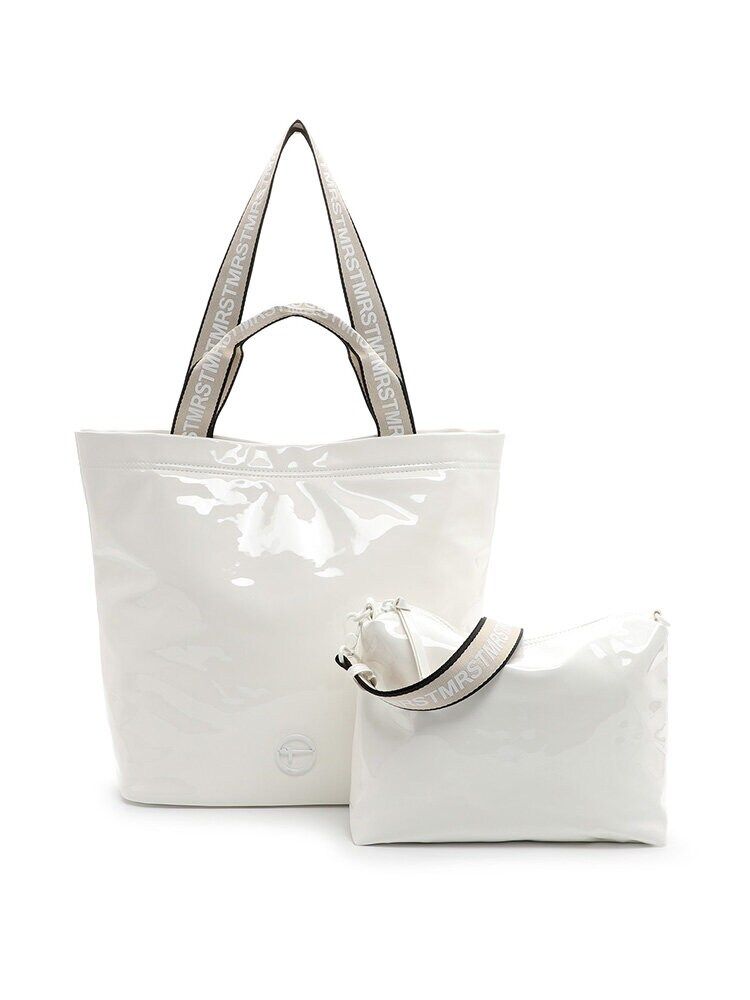 Tamaris bags - Anica - Vit 2 in 1 tote i lack