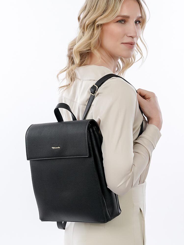 Tamaris bags - Astrid - Svart ryggsäck i skinnimitation