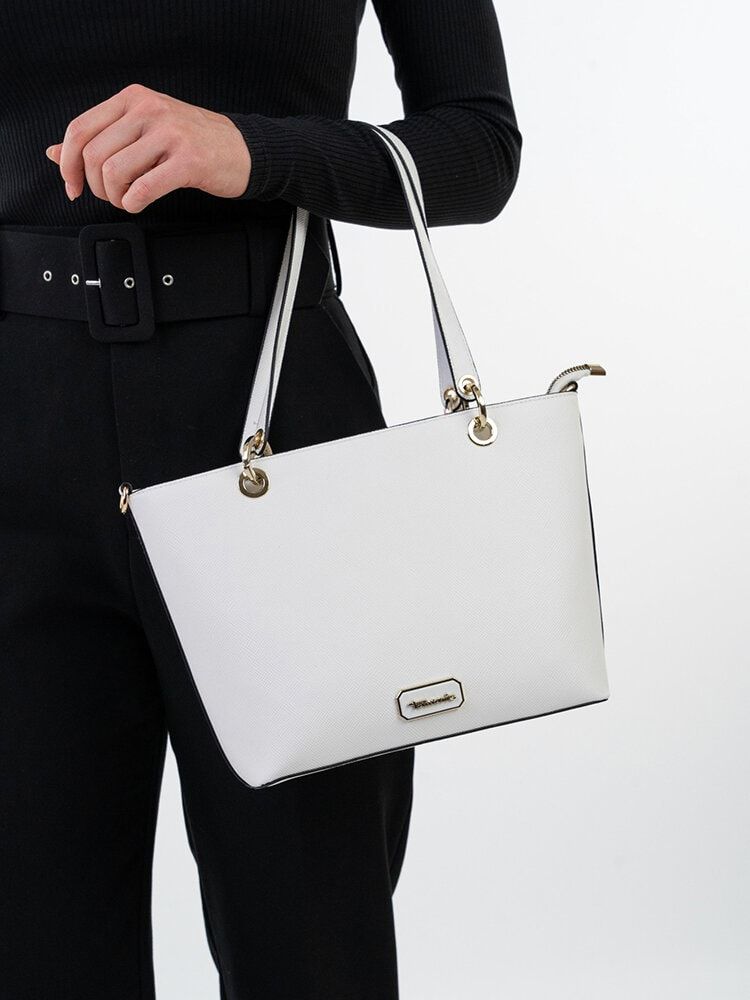 Tamaris bags - Anja - Vit tote i skinnimitation