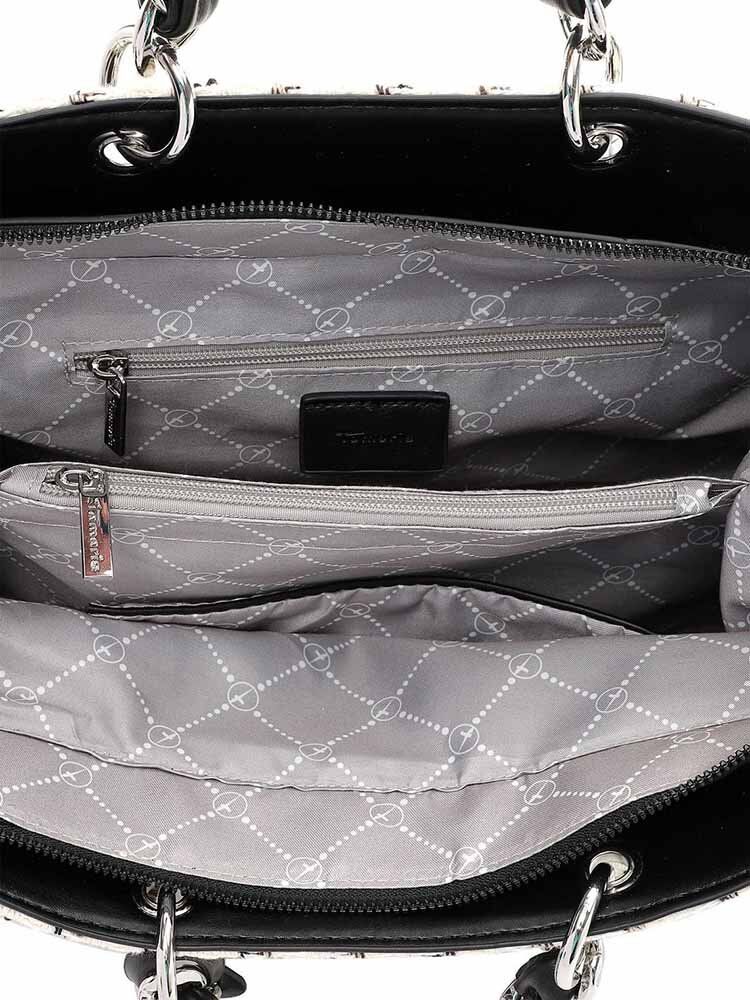 Tamaris bags - Aimee - Hundtandsmönstrad handväska i textil