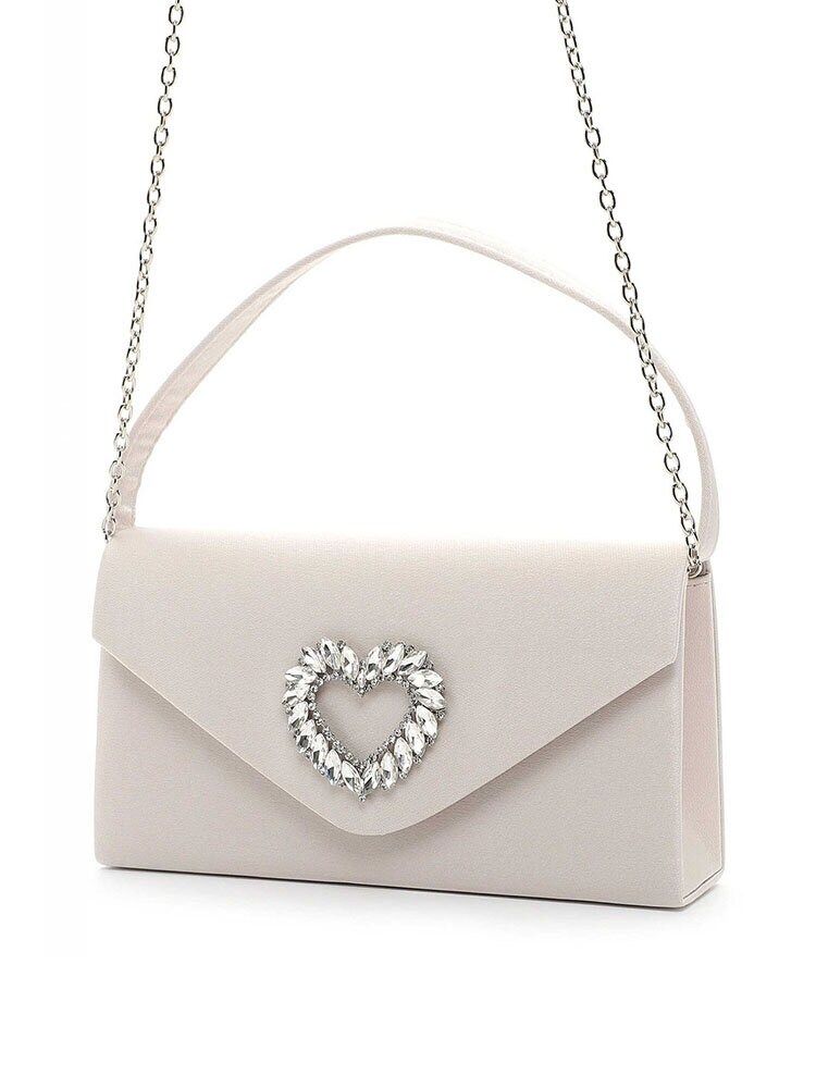 Tamaris bags - Amalia - Beige handväska med strasspänne
