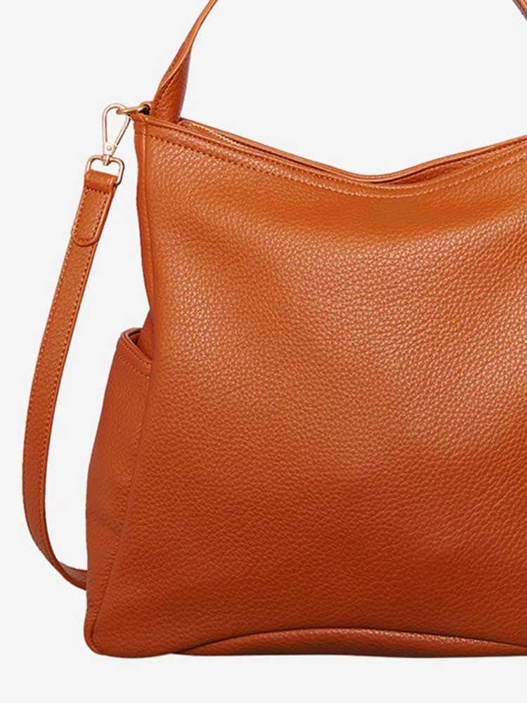 Noella - Penny - Brun tote i skinnimitation