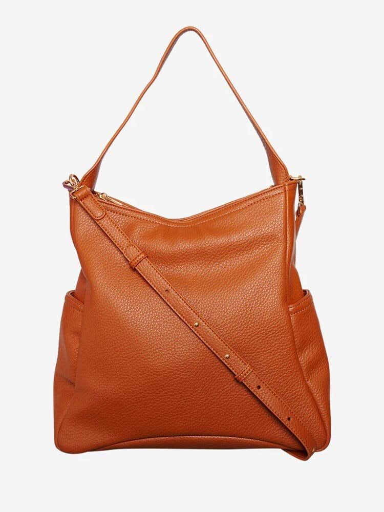Noella - Penny - Brun tote i skinnimitation