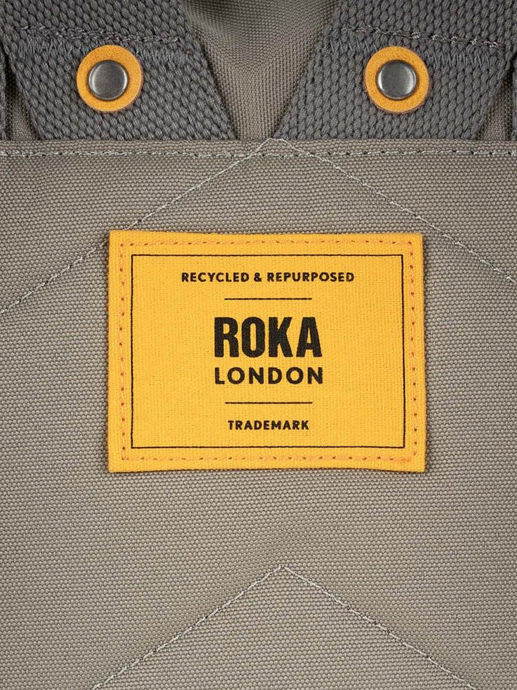 ROKA - Yellow Label Canfield B R - Grön medium ryggsäck i canvas