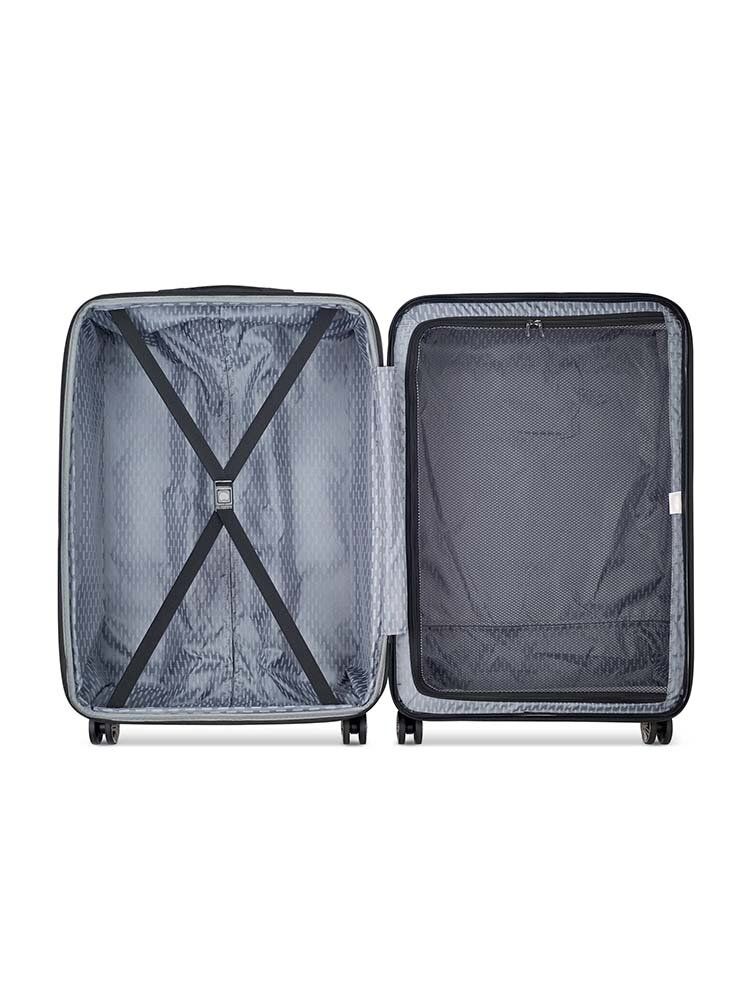 Delsey - Air Armour 77 Expandable - Svart resväska med hjul
