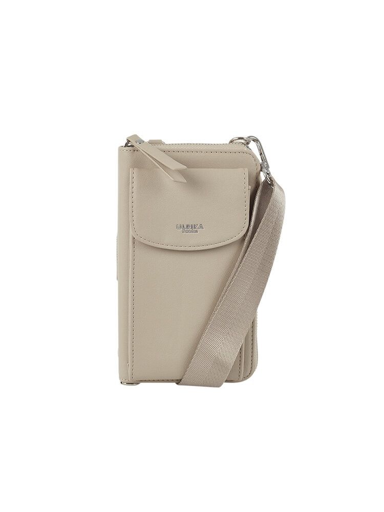 Ulrika Design - Phone Mobilväska - Beige mobilväska i skinnimitation