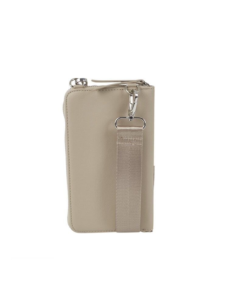 Ulrika Design - Phone Mobilväska - Beige mobilväska i skinnimitation
