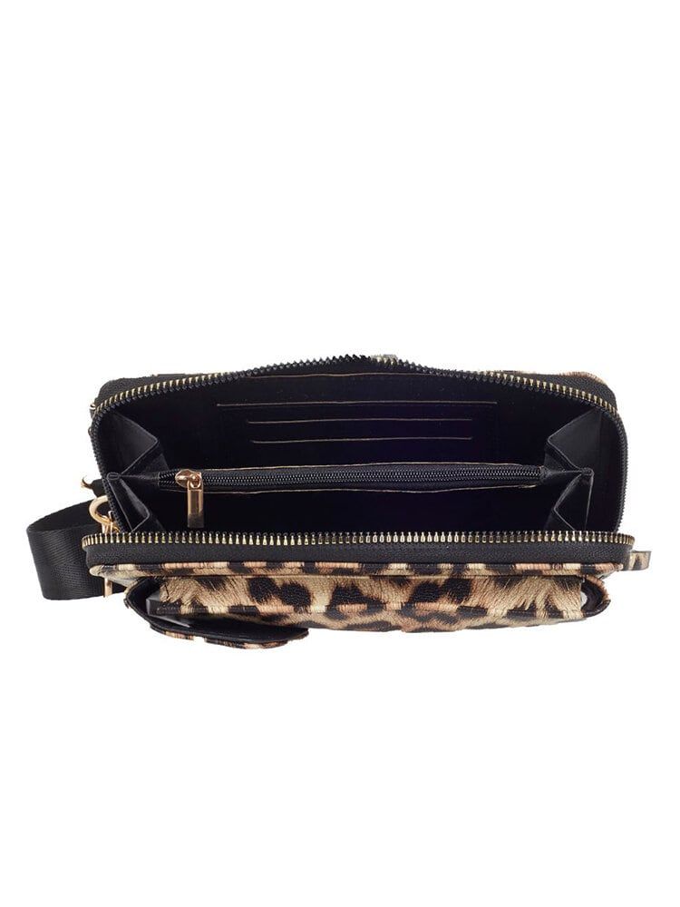 Ulrika Design - Phone Mobilväska - Leopardmönstrad mobilväska