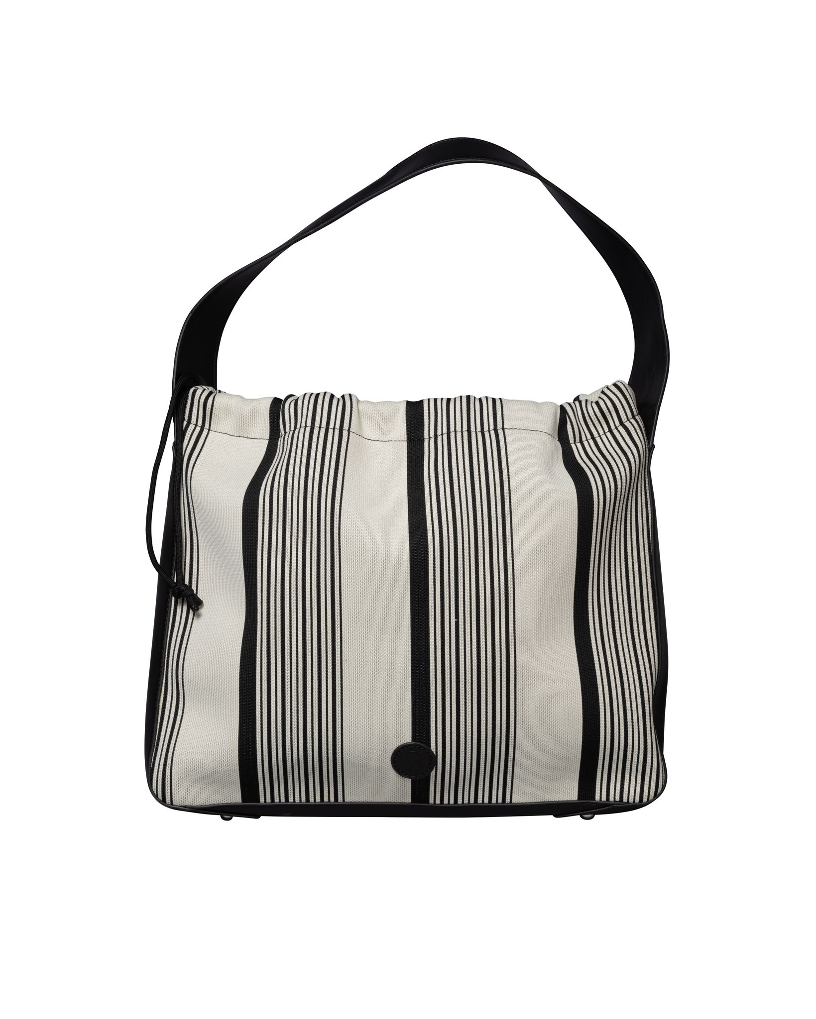 NYPD - Off White Kasse i textil med svarta ränder