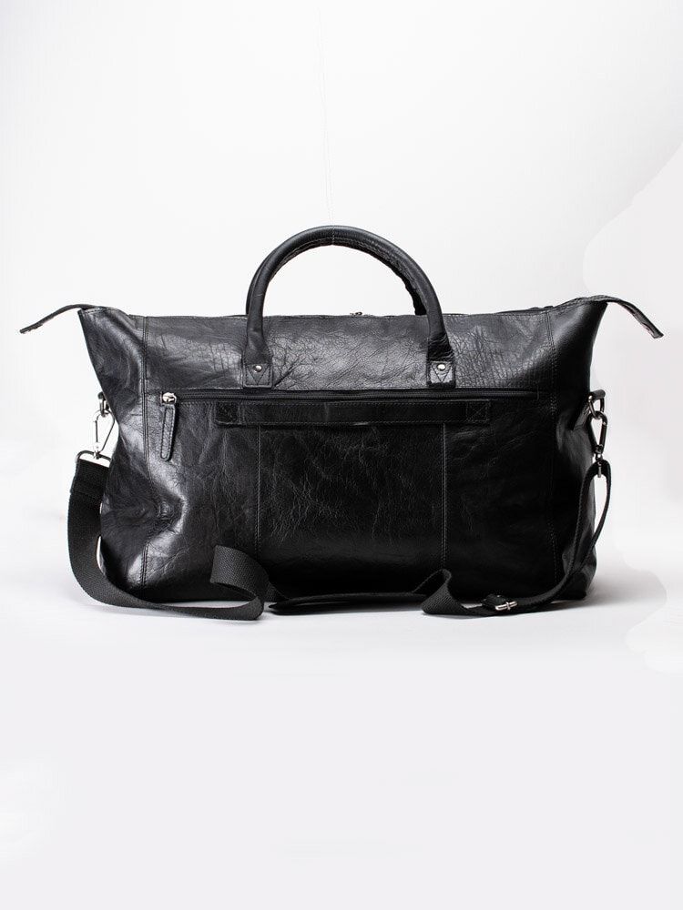 Springfield - Svart weekend bag i skinn