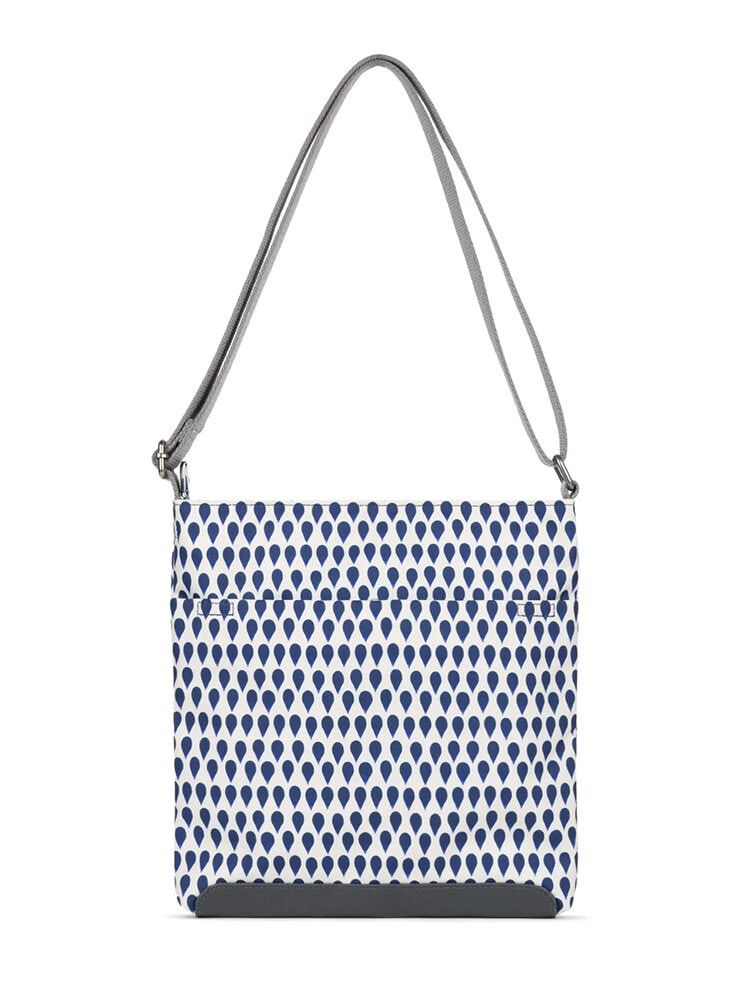 ROKA - Kennington B Recycled Canvas - Mönstrad axelremsväska i återvunnen canvas
