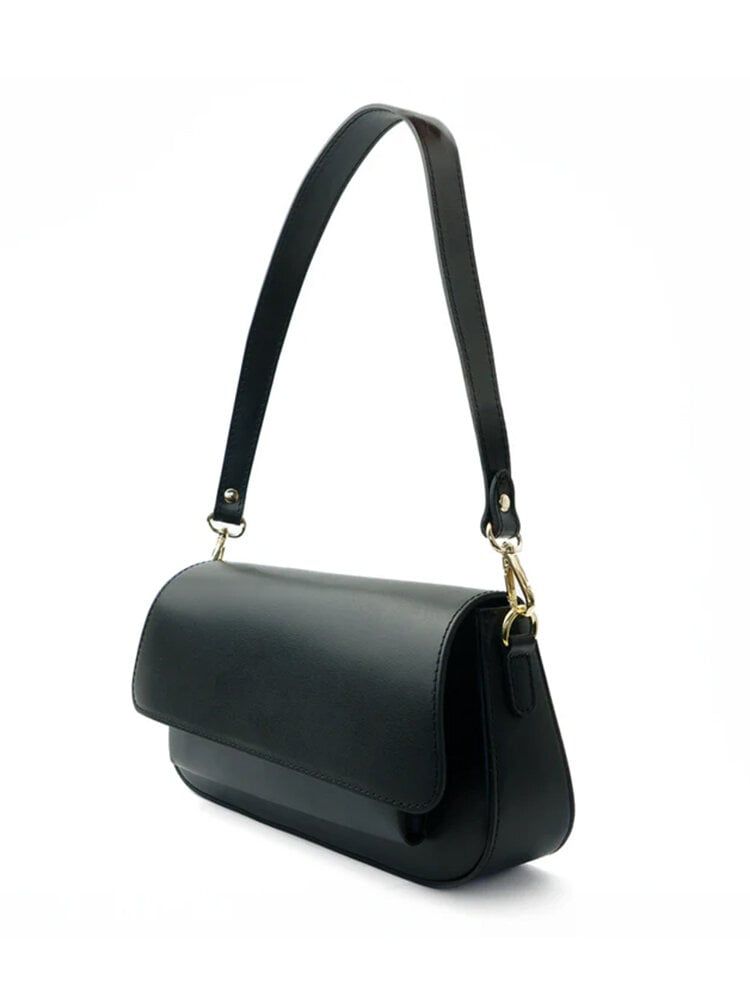 Latalia - Varese - Svart crossbody väska  i skinn