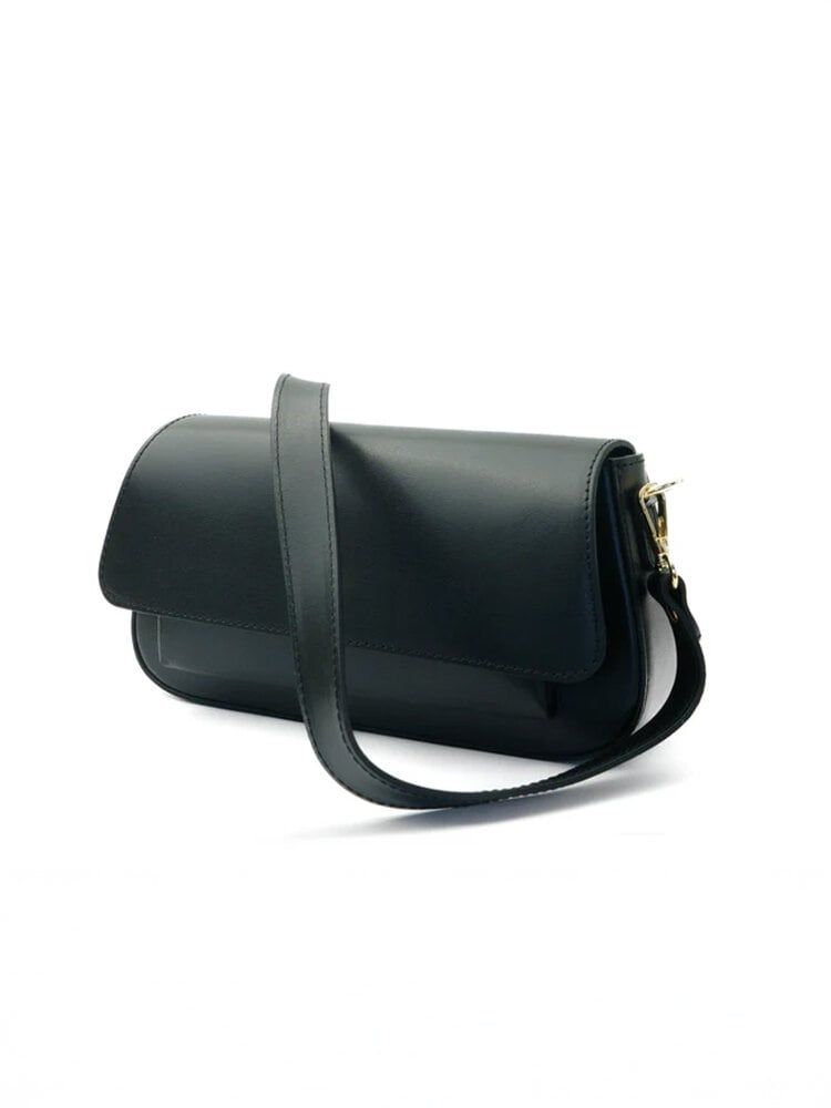 Latalia - Varese - Svart crossbody väska  i skinn