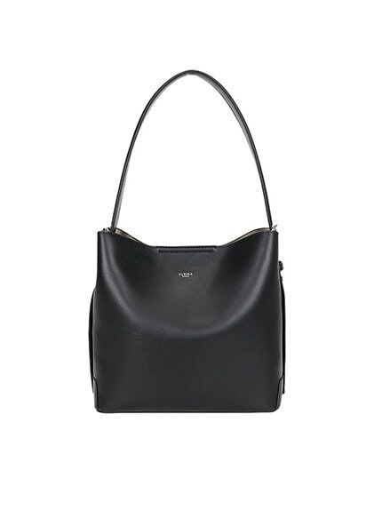 Ulrika Design - Minimalism Hink - Svart hinkväska i skinnimitation