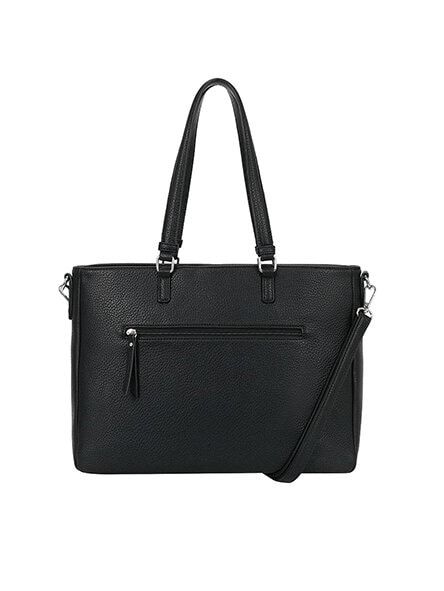 Ulrika Design - Ulrika Business - Svart väska i skinimitation för laptop 14"