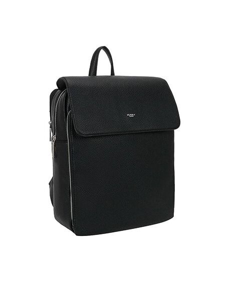 Ulrika Design - Ulrika Business - Svart ryggsäck i skinnimitation för laptop 14"