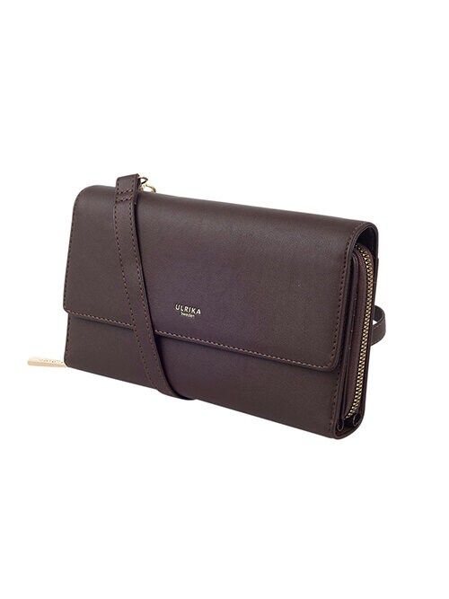 Ulrika Design - Ulrika Organizer/Phone - Mörkbrun kombinerad plånbok/mobilväska