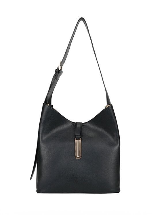 Ulrika Design - Ulrika Gold Bar Hink - Svart Hinkväska i mjuk PU