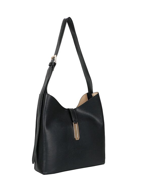 Ulrika Design - Ulrika Gold Bar Hink - Svart Hinkväska i mjuk PU