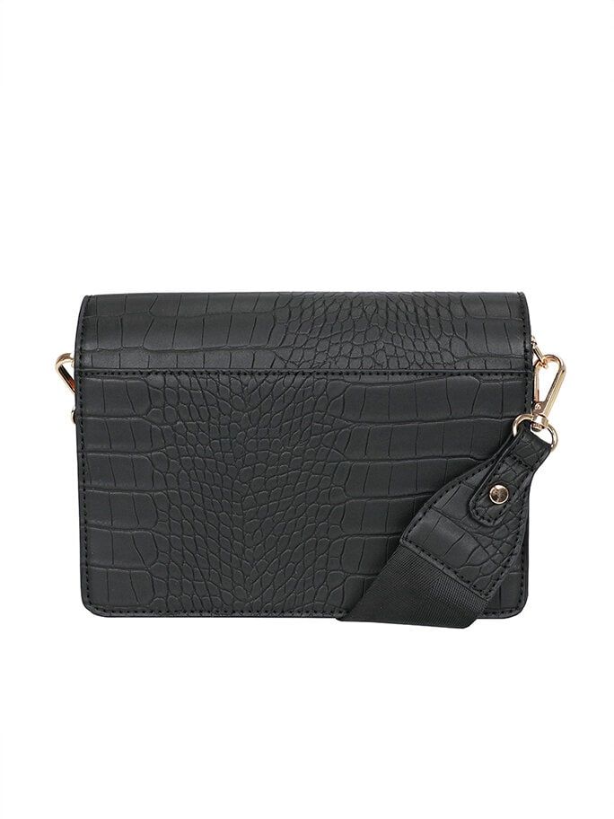 Ulrika Design - Ulrika Croco Box-väska - Svart box-väska med croco mönster