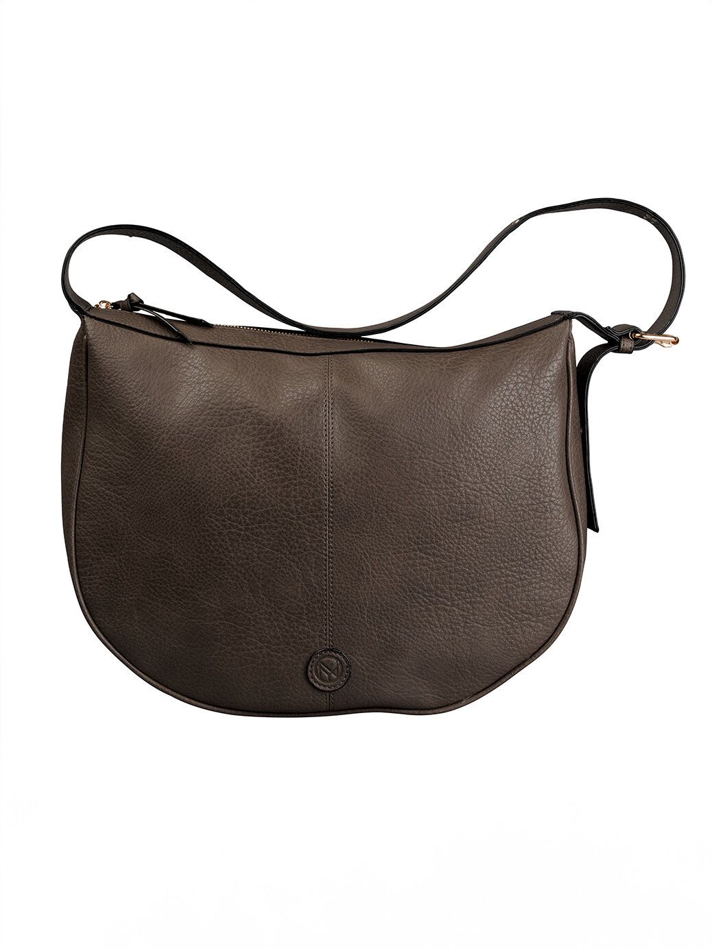 NYPD - NYPD mjuk axelväska - Mörkbrun större mjuk axelväska