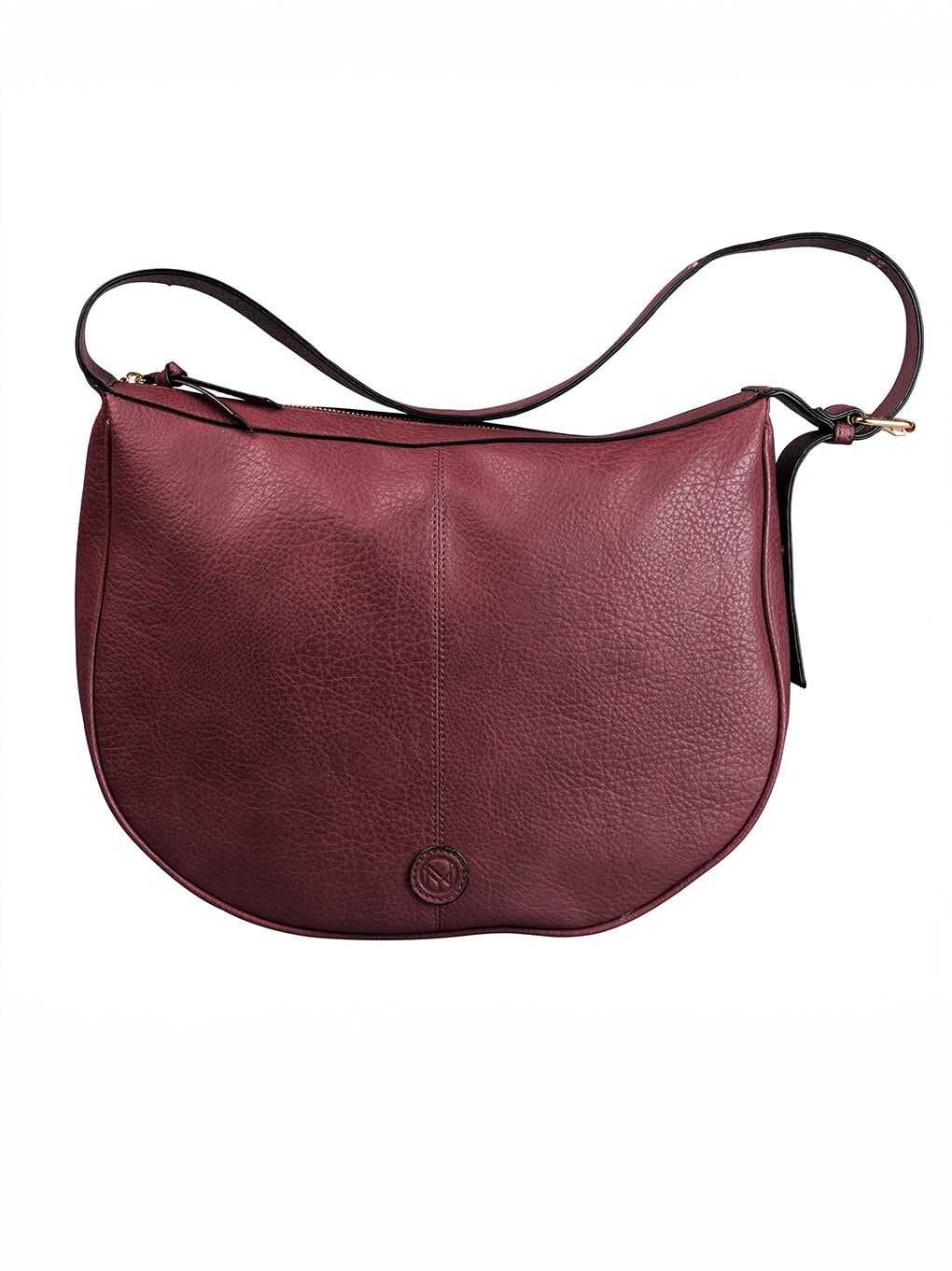 NYPD - NYPD mjuk axelväska - Vinröd större mjuk axelväska