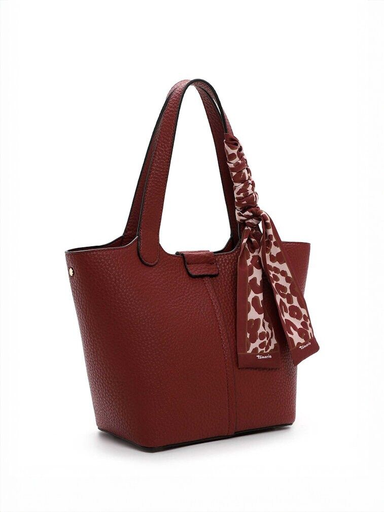 Tamaris bags - Georgia City Shopper S - Mörkröd väska två i  en i mjuk PU
