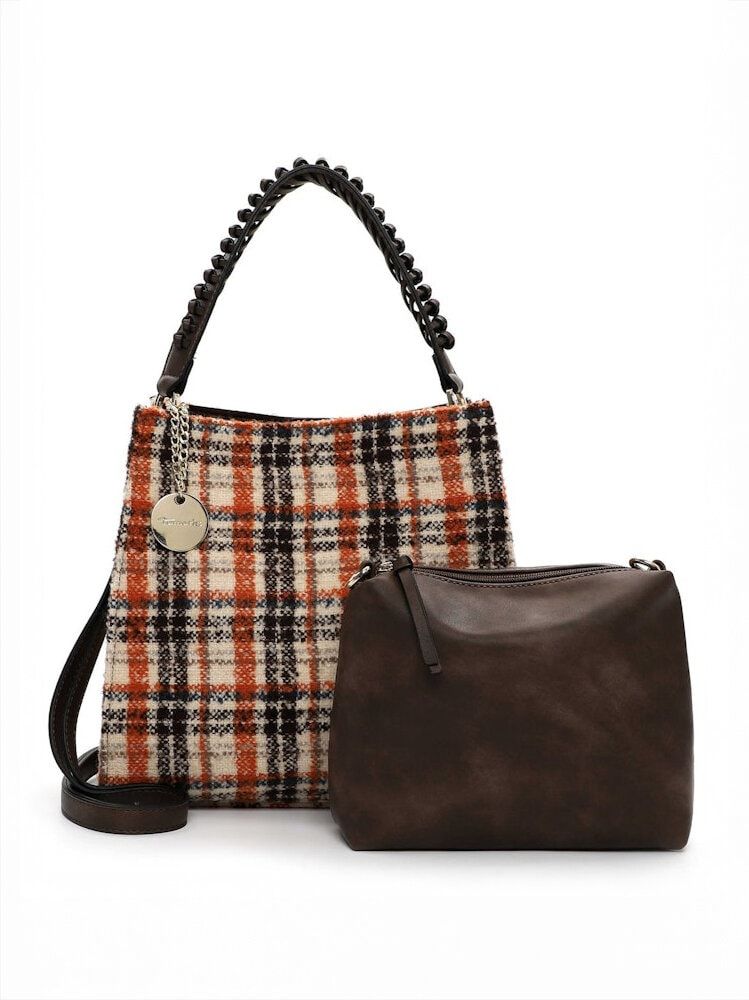 Tamaris bags - Gwenda Pouch M - Multifärgad rutig väska två i en