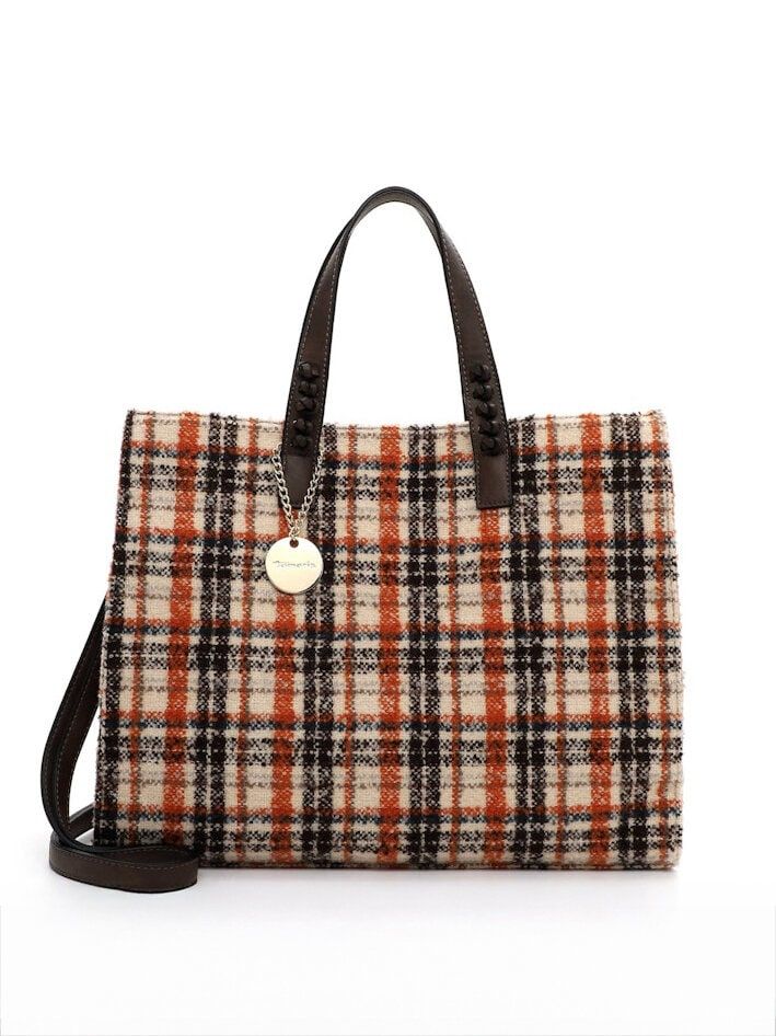 Tamaris bags - Gwenda City Shopper L - Multifärgad rutig väska två i en