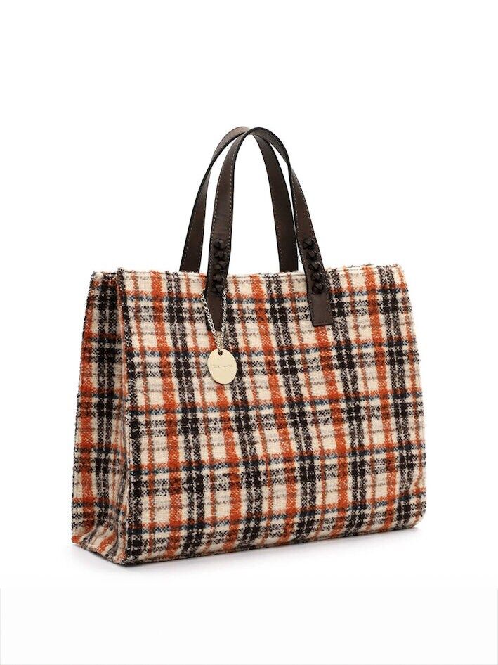 Tamaris bags - Gwenda City Shopper L - Multifärgad rutig väska två i en