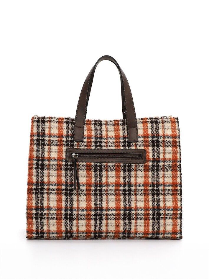 Tamaris bags - Gwenda City Shopper L - Multifärgad rutig väska två i en