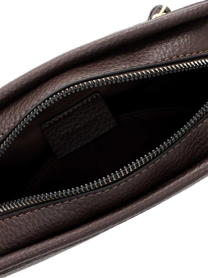 Tamaris bags - Galina Handbag zipper S - Mörkbrun handväska med struktur