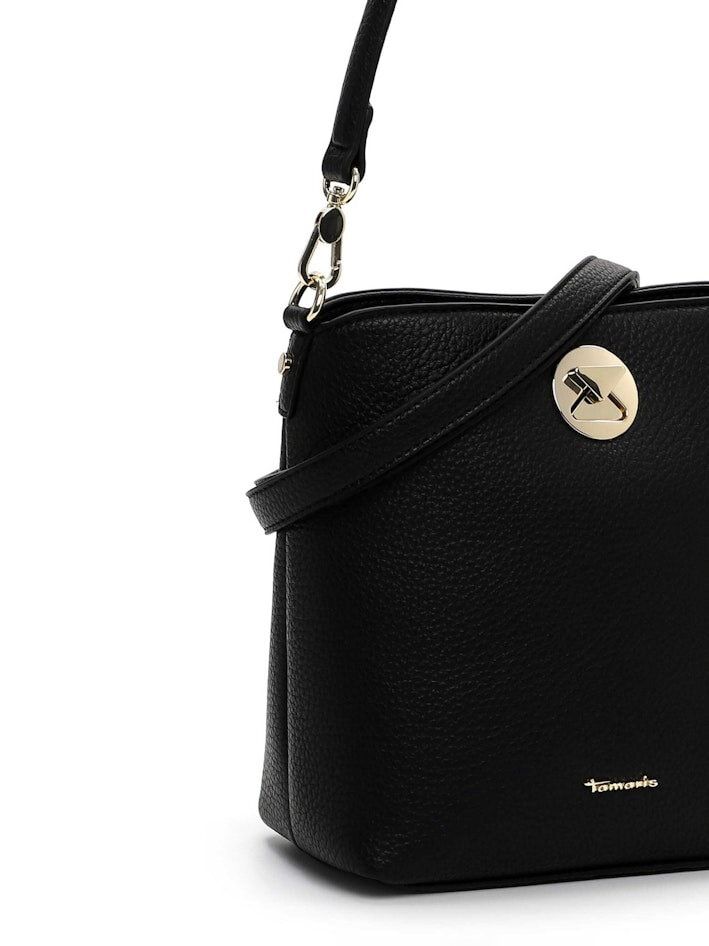 Tamaris bags - Gladis Pouch S - Svart handväska i mjuk PU med struktur