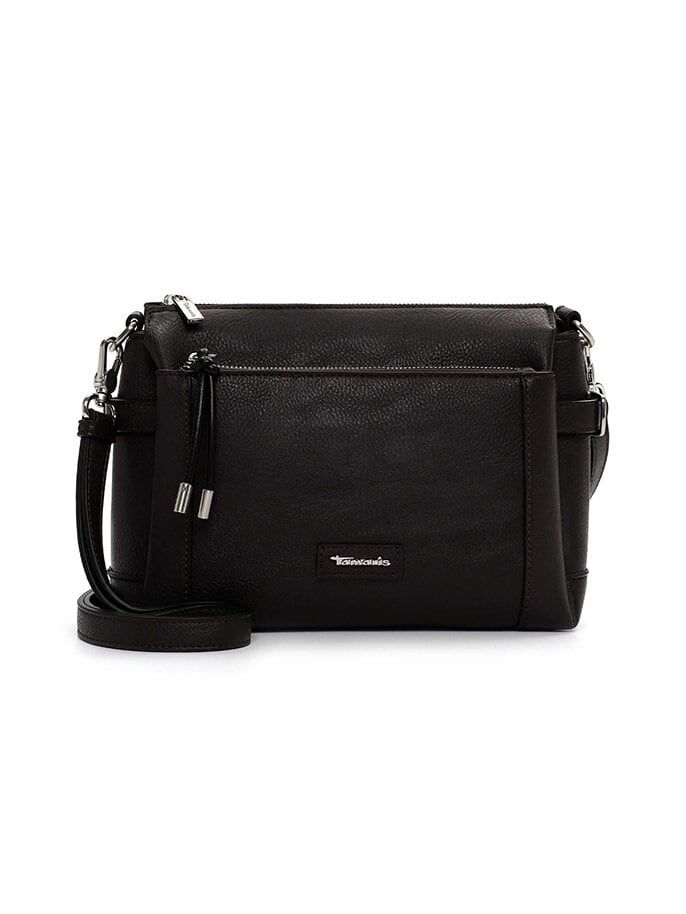 Tamaris bags - Gerlinde Handbag with zipper - Mörkbrun handväska med många fack