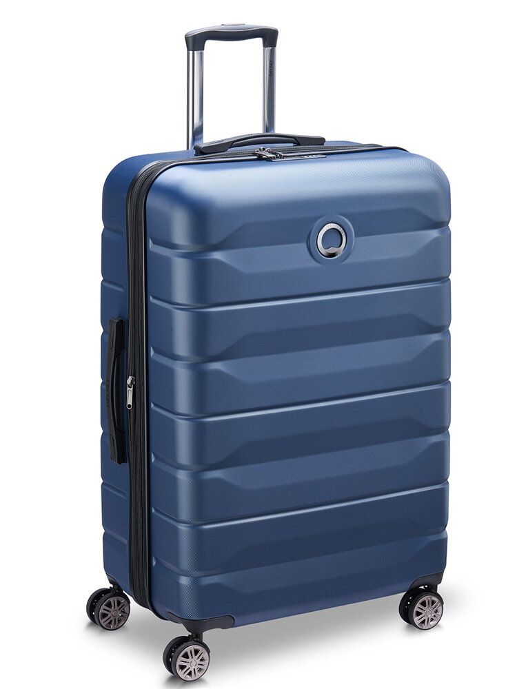 Delsey - Air Armour 77 Expandable - Mörkblå resväska expanderbar