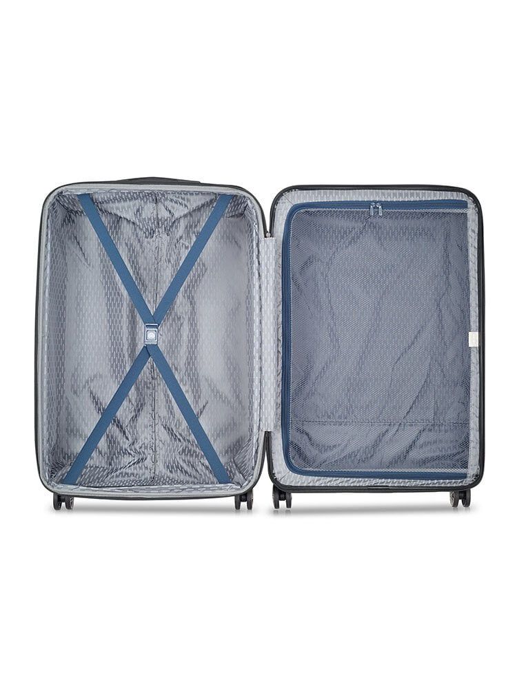 Delsey - Air Armour 77 Expandable - Mörkblå resväska expanderbar