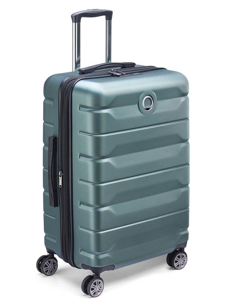 Delsey - Air Armour 68 Expandable - Ljusgrön resväska expanderbar