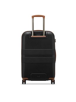 Delsey - Flanerie se M Checked Spinner - Mörkbrun expanderbar resväska