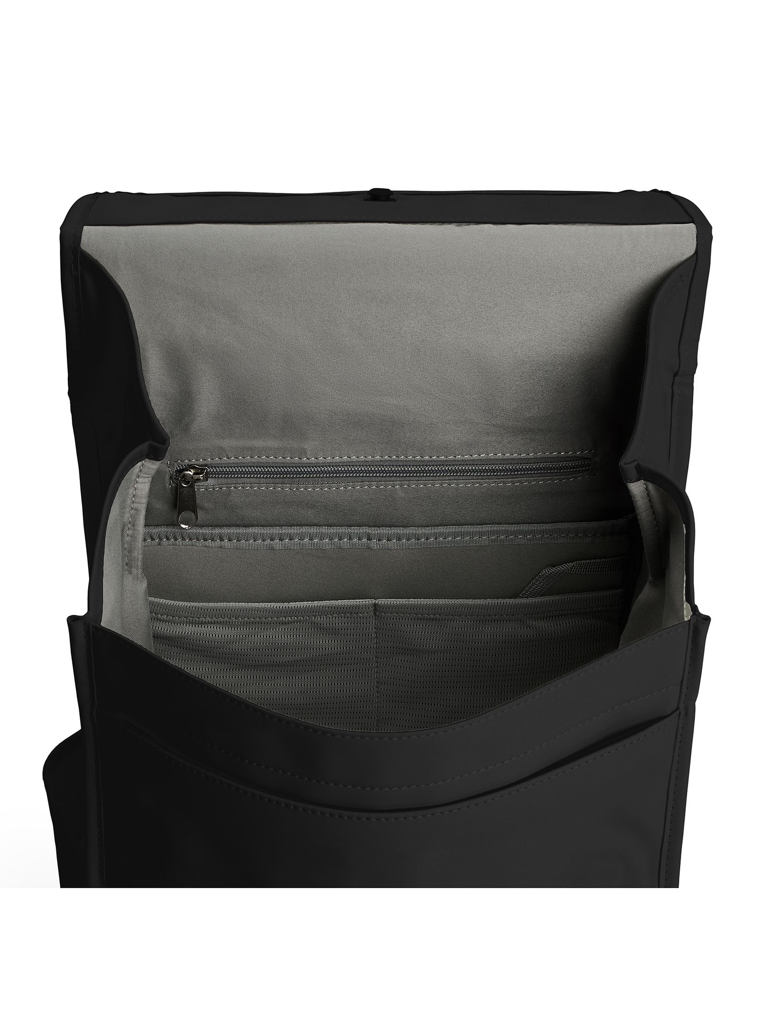 Tretorn - Wings Daypack - Svart vädertålig ryggsäck i smidig PU