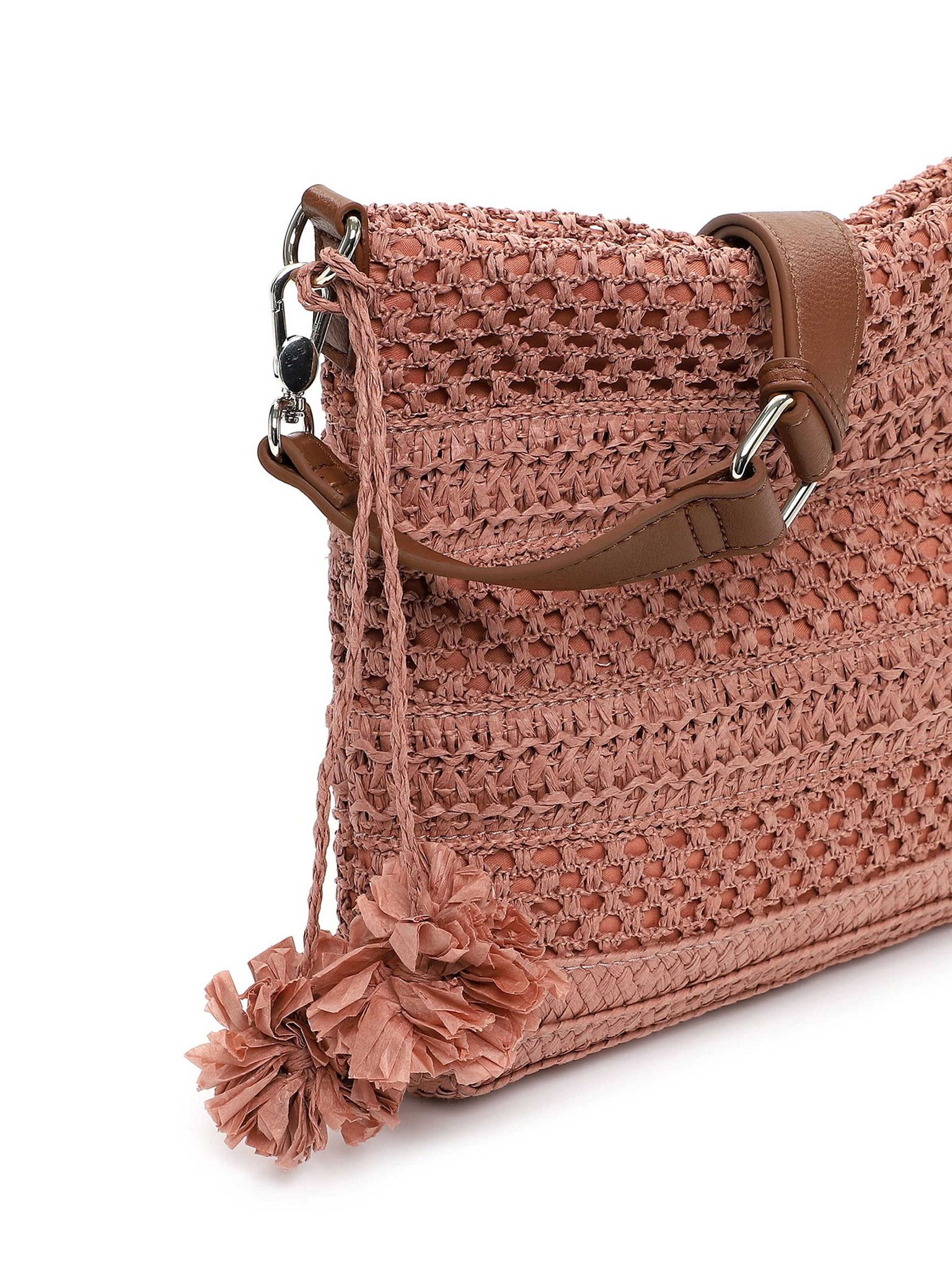 Tamaris Bags - Kassandra crossover - Gammelrosa handväska i vacker raffia