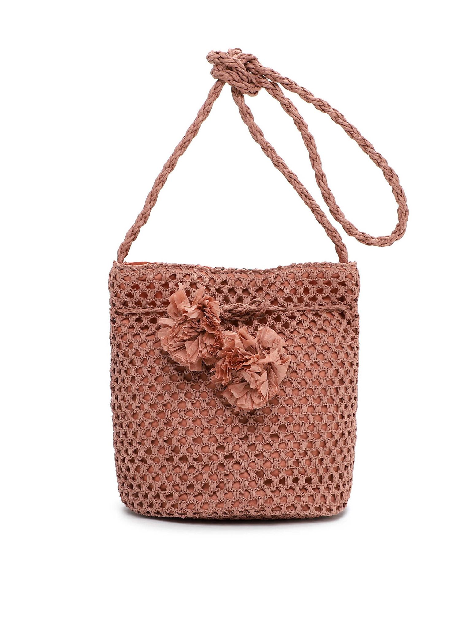 Tamaris Bags - Kassandra crossover - Gammelrosa handväska i vacker raffia