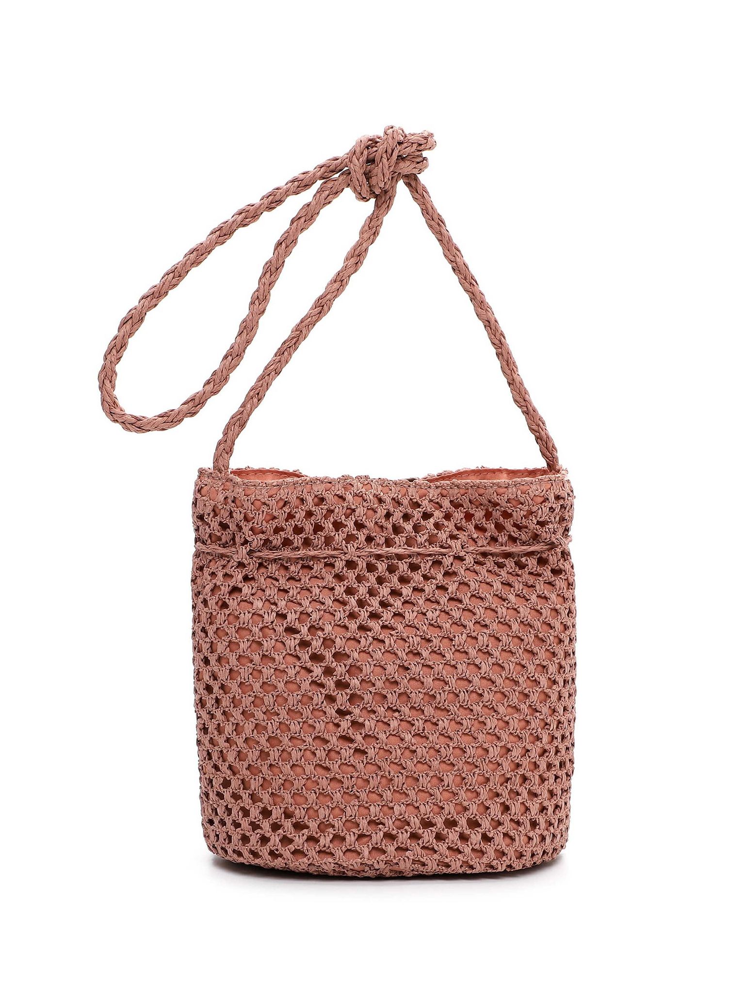 Tamaris Bags - Kassandra crossover - Gammelrosa handväska i vacker raffia