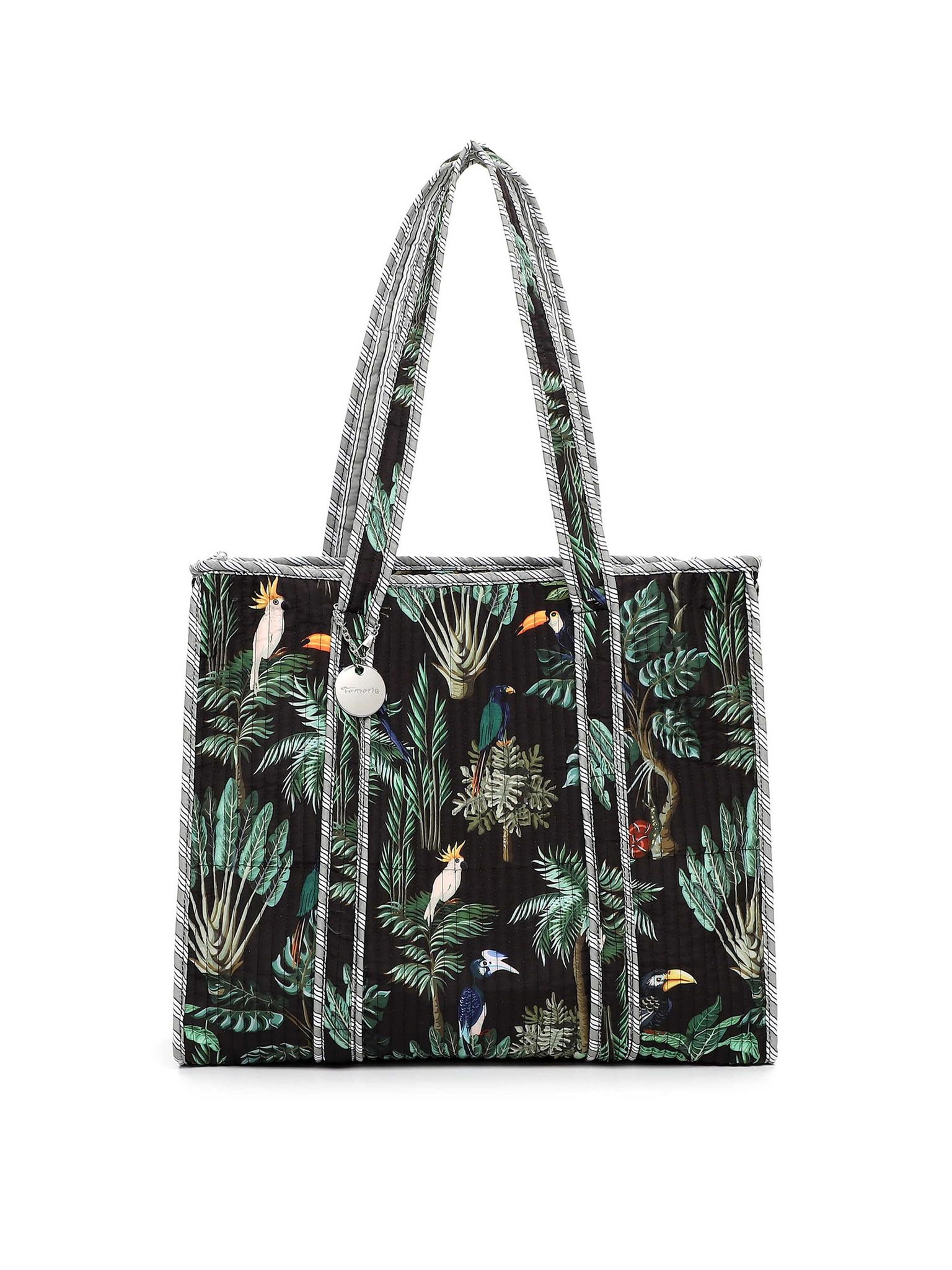Tamaris Bags - Karolina Cityshopper L - Svart väska med vackert mönster