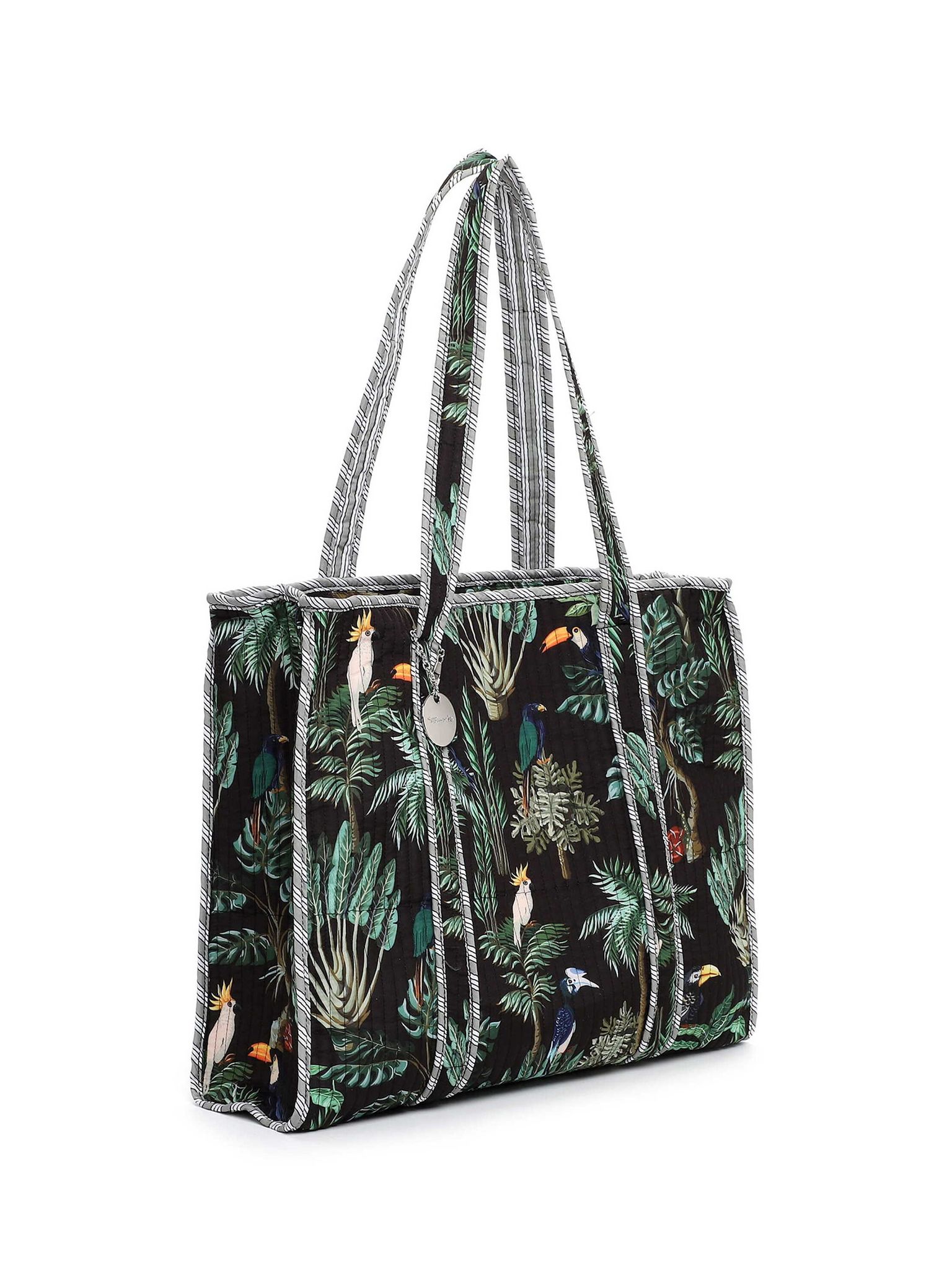 Tamaris Bags - Karolina Cityshopper L - Svart väska med vackert mönster