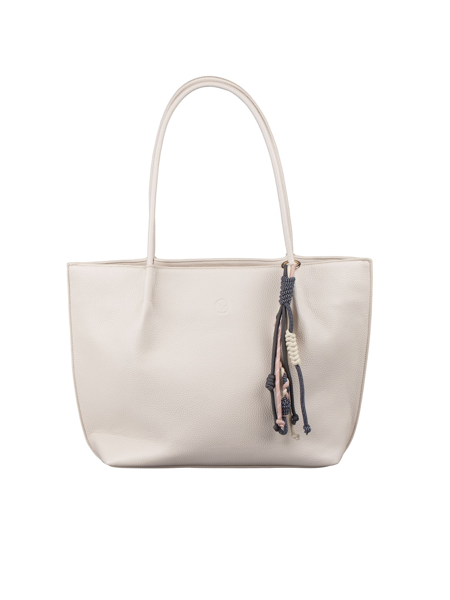 NYPD - Ljusbeige Axelväska i mjuk skinnimitation