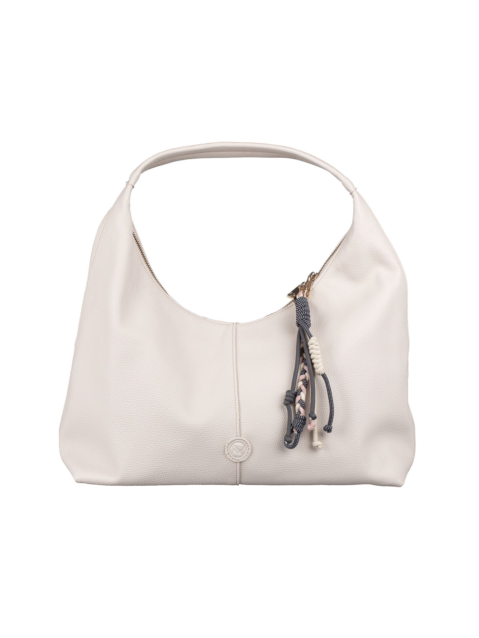 NYPD - Ljusbeige Axelväska i mjuk PU