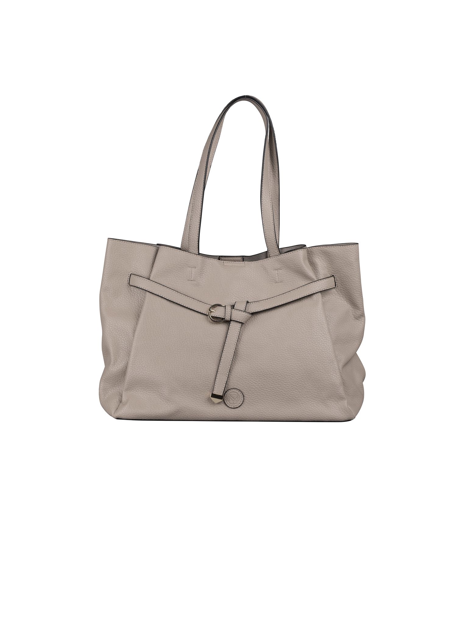 NYPD - Beige Axelväska med dekorativ knut