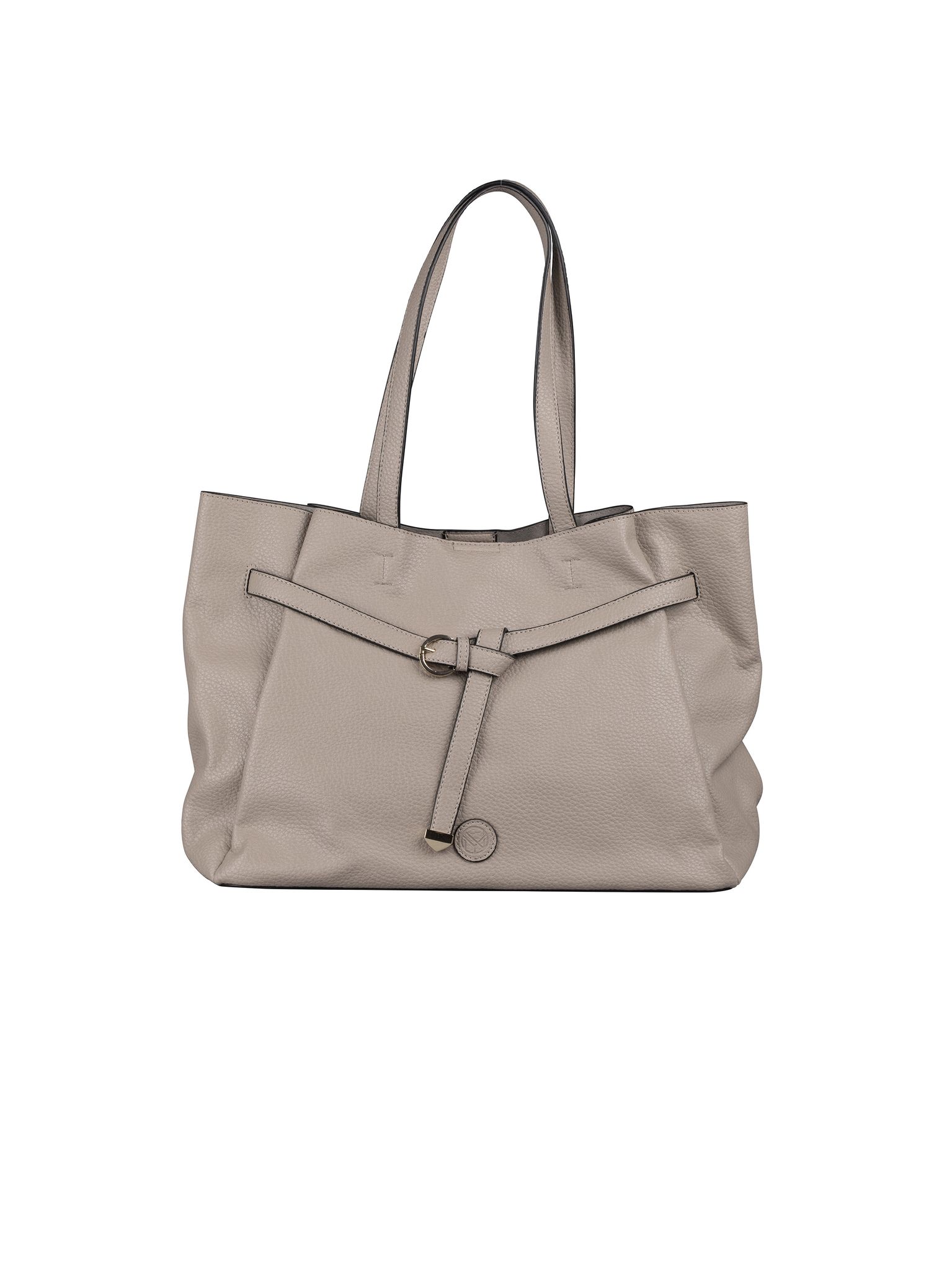 NYPD - Beige Axelväska med dekorativ knut